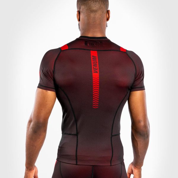 VENUM NOGI 3.0 RASHGUARD - SHORT SLEEVES - BLACK/RED