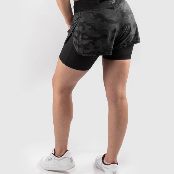 VENUM DEFENDER HYBRID COMPRESSION SHORT - BLACK/BLACK