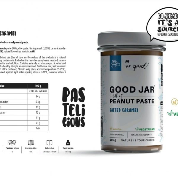 So good! GOOD Jar full of peanut paste 500 g