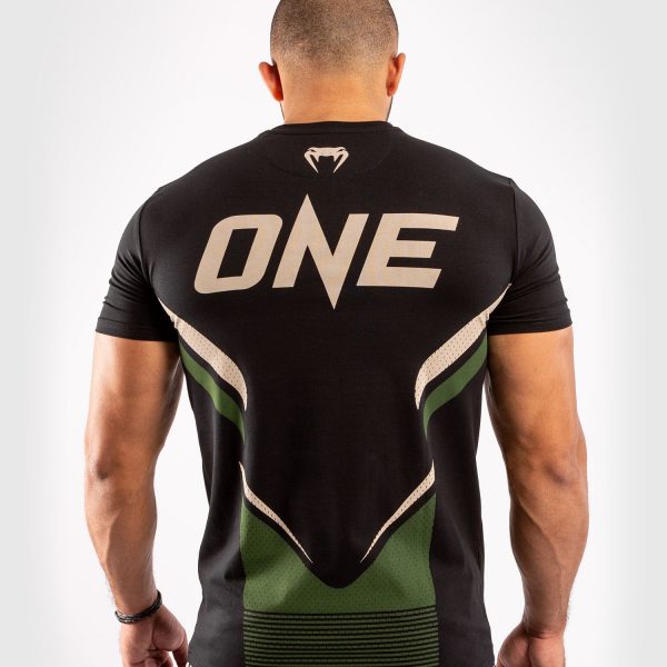 VENUM ONE FC IMPACT T-SHIRT - BLACK/KHAKI
