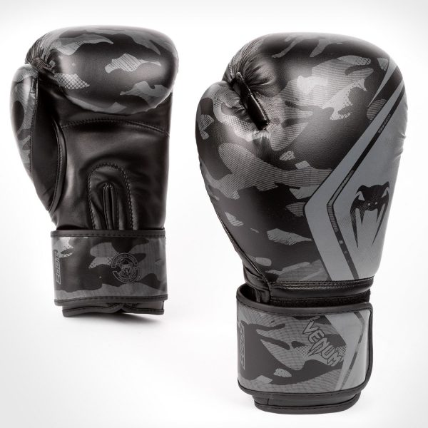 VENUM DEFENDER CONTENDER 2.0 BOXING GLOVES - BLACK/BLACK