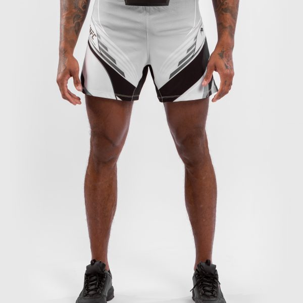 UFC VENUM AUTHENTIC FIGHT NIGHT MEN'S SHORTS - SHORT FIT - WHITE