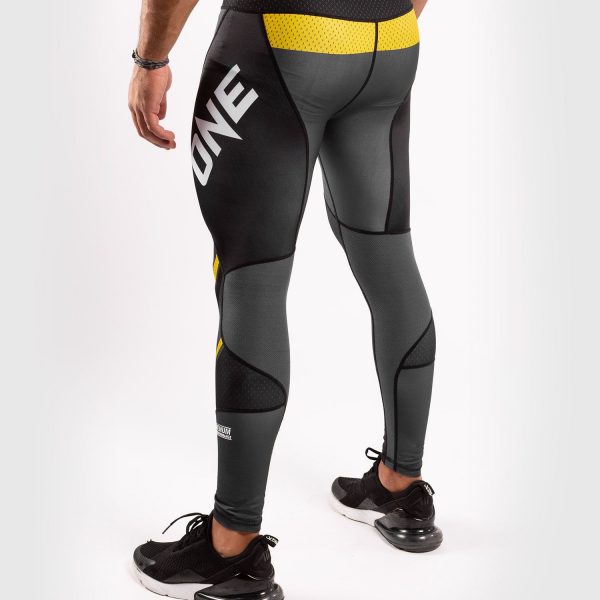 VENUM ONE FC IMPACT COMPRESSION TIGHTS - GREY/YELLOW