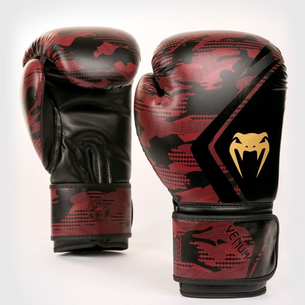 VENUM DEFENDER CONTENDER 2.0 BOXING GLOVES - BLACK/RED