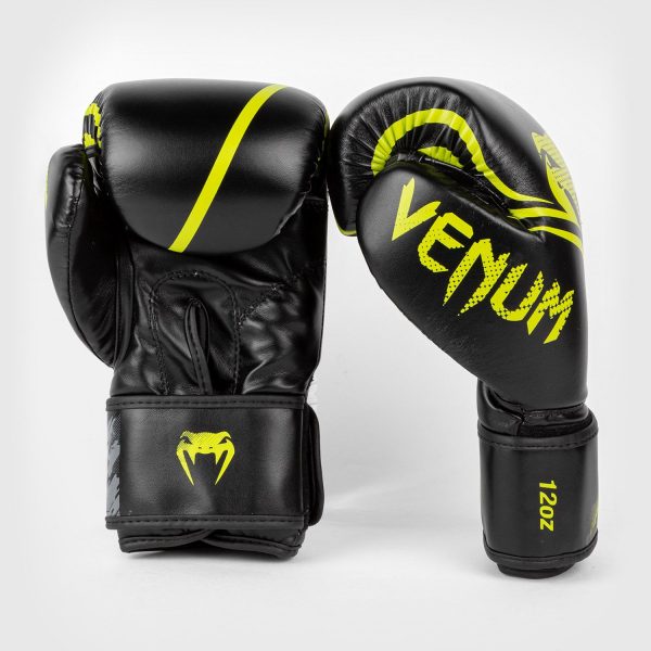 VENUM CONTENDER 1.2 BOXING GLOVES - BLACK/YELLOW