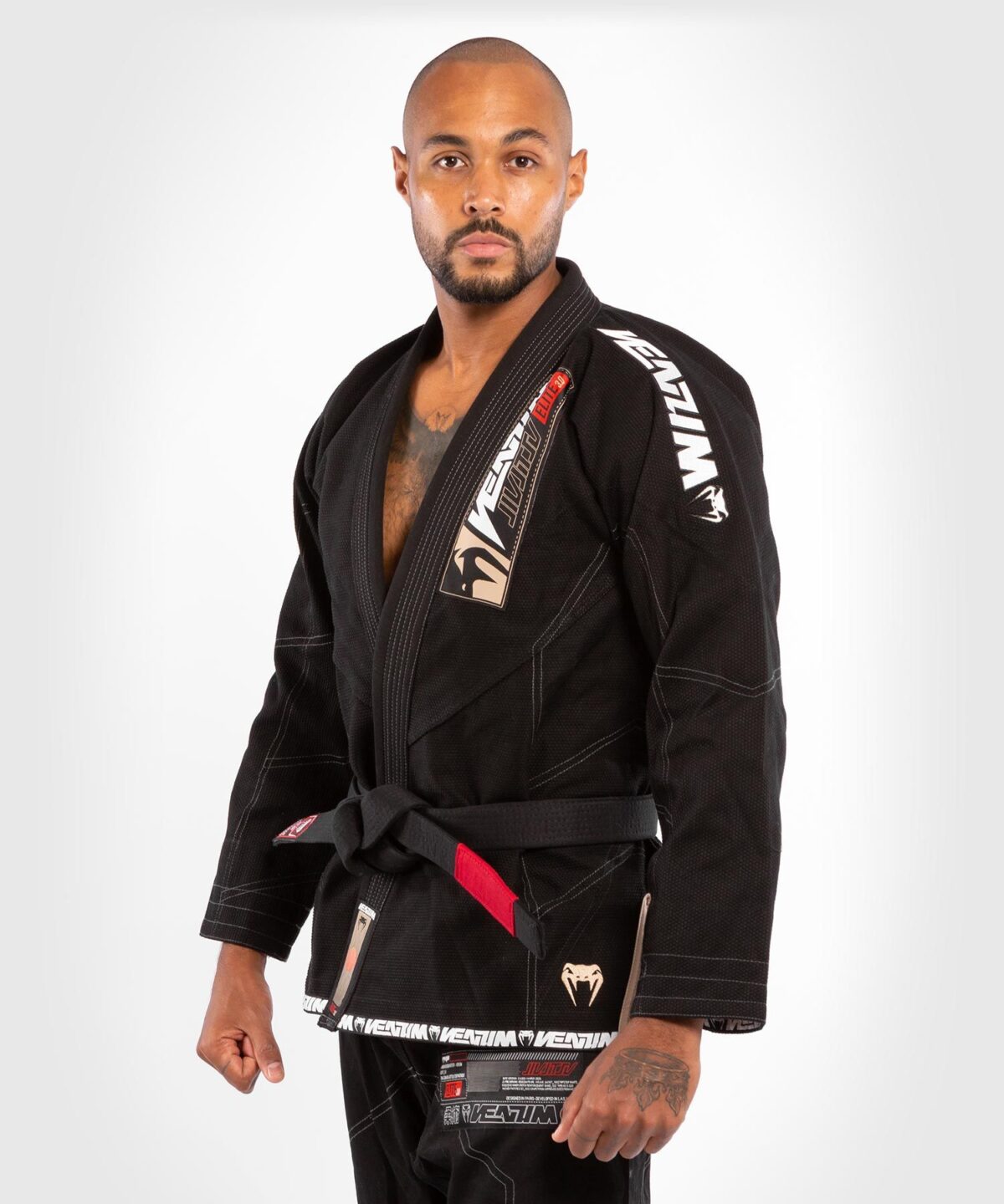 VENUM ELITE 3.0 BJJ GI - BLACK - Image 4