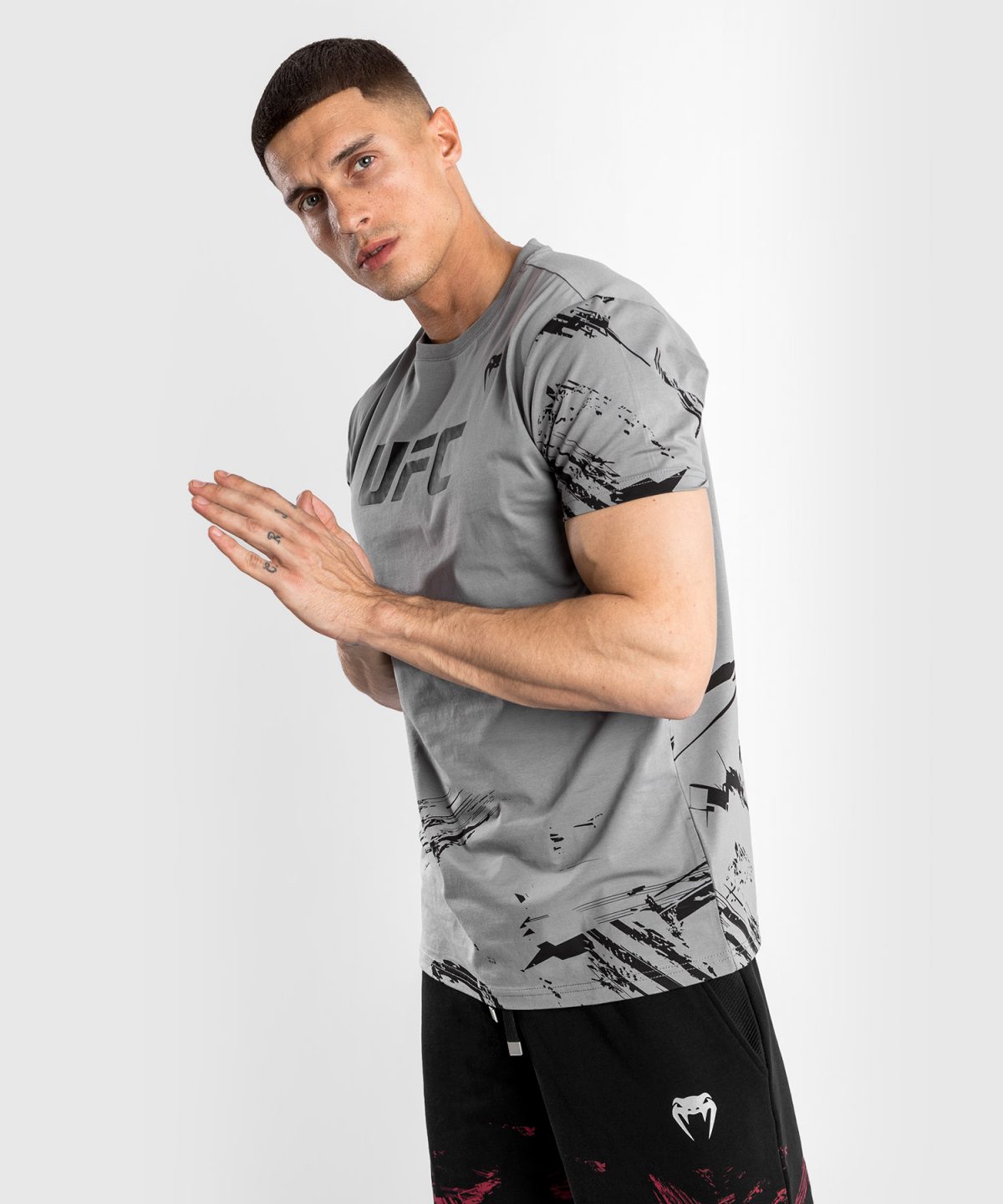 UFC VENUM AUTHENTIC FIGHT WEEK 2.0 T-SHIRT GREY - Image 2