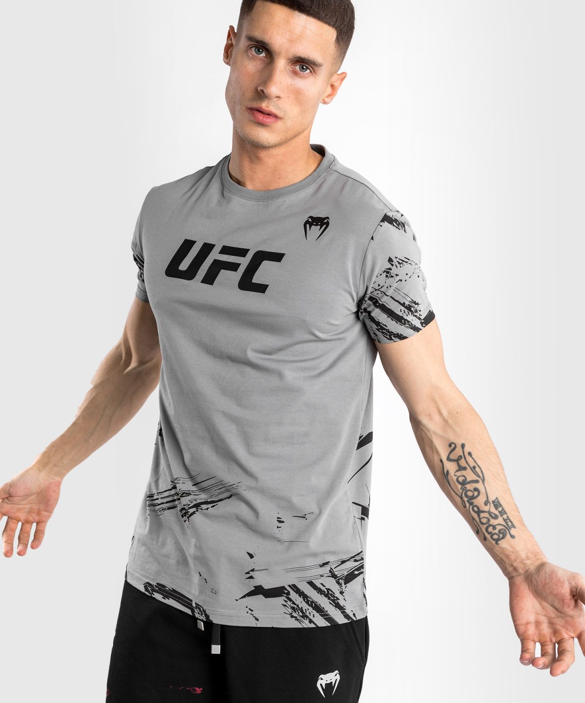 UFC VENUM AUTHENTIC FIGHT WEEK 2.0 T-SHIRT GREY - Image 3