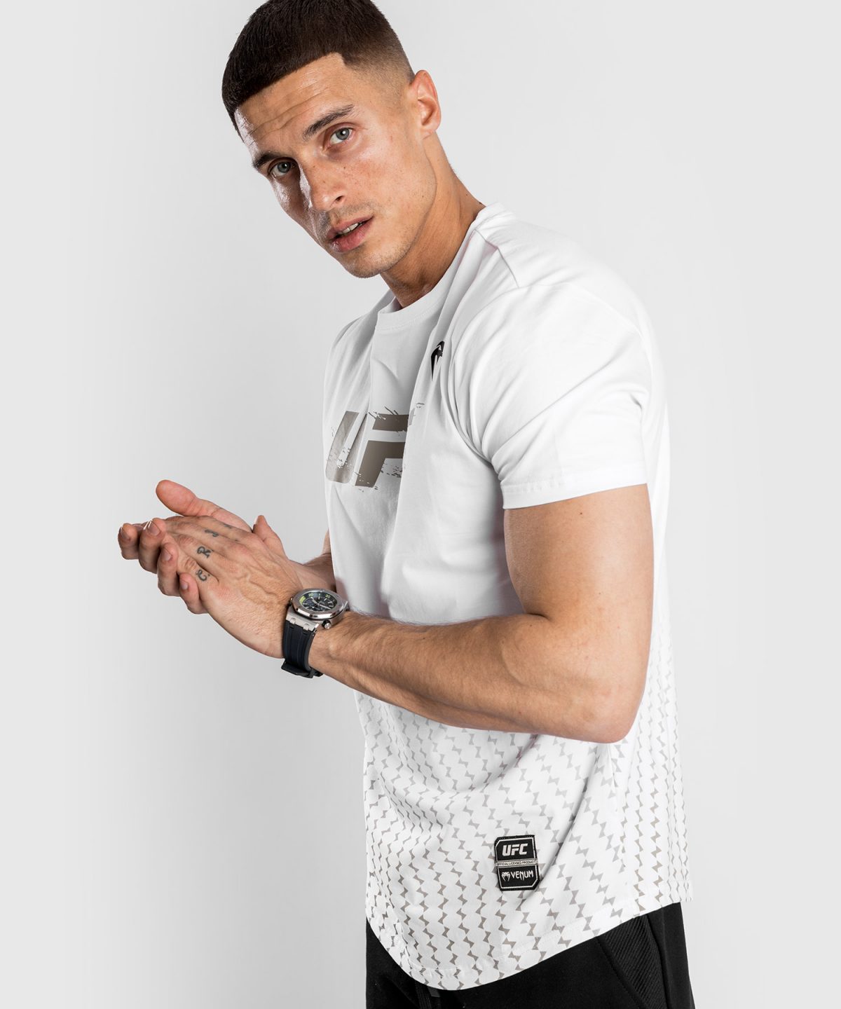 UFC VENUM AUTHENTIC FIGHT WEEK 2.0 T-SHIRT WHITE - Image 2