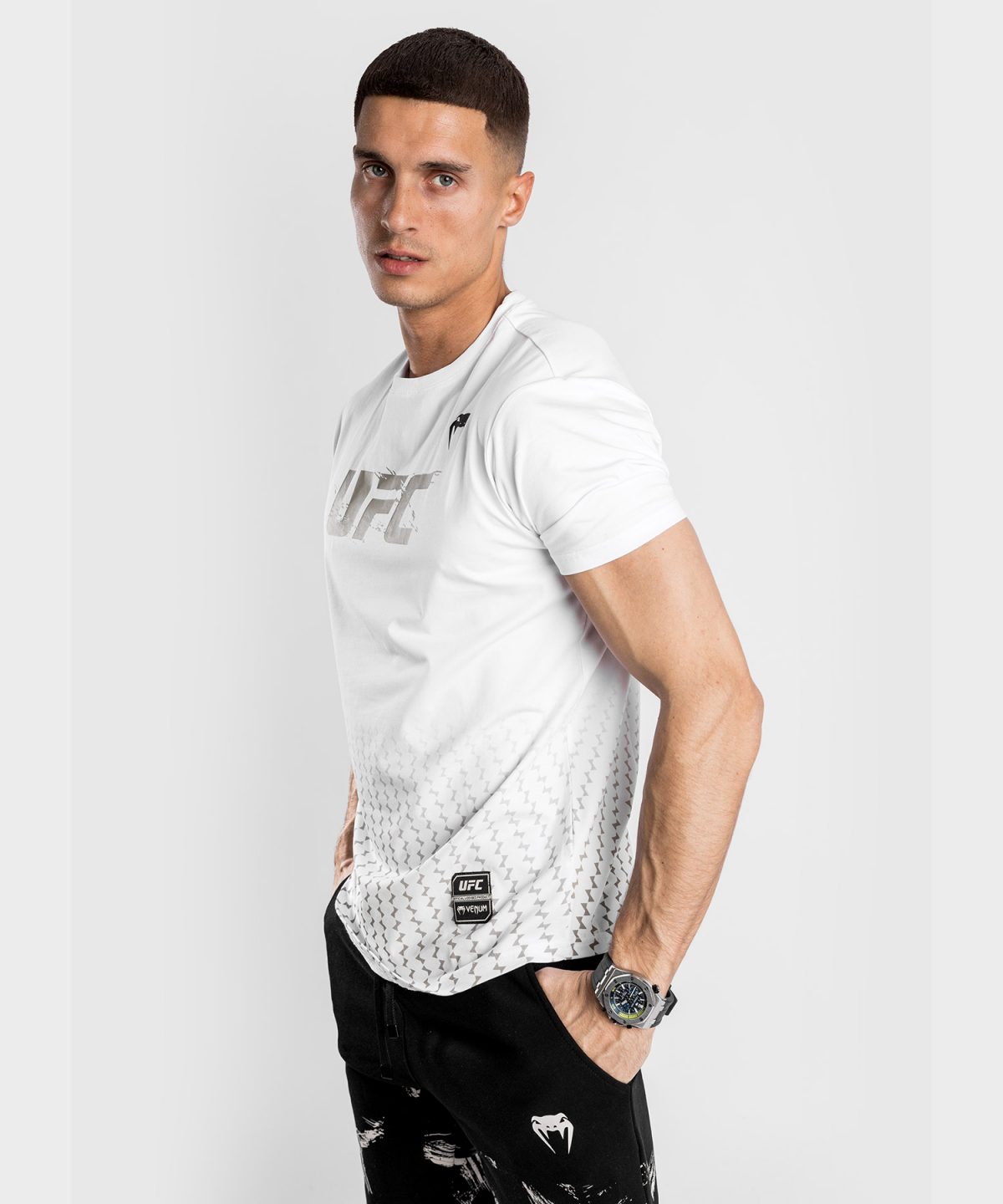 UFC VENUM AUTHENTIC FIGHT WEEK 2.0 T-SHIRT WHITE - Image 3