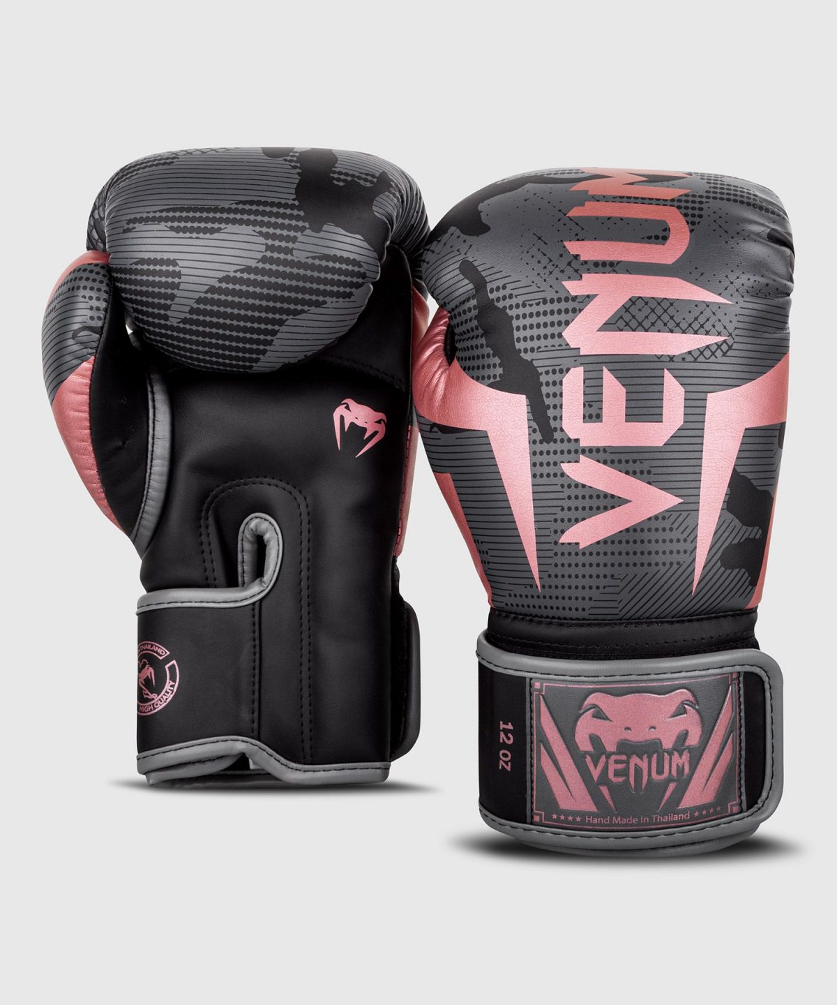 VENUM ELITE BOXING GLOVES black & pink - Image 2