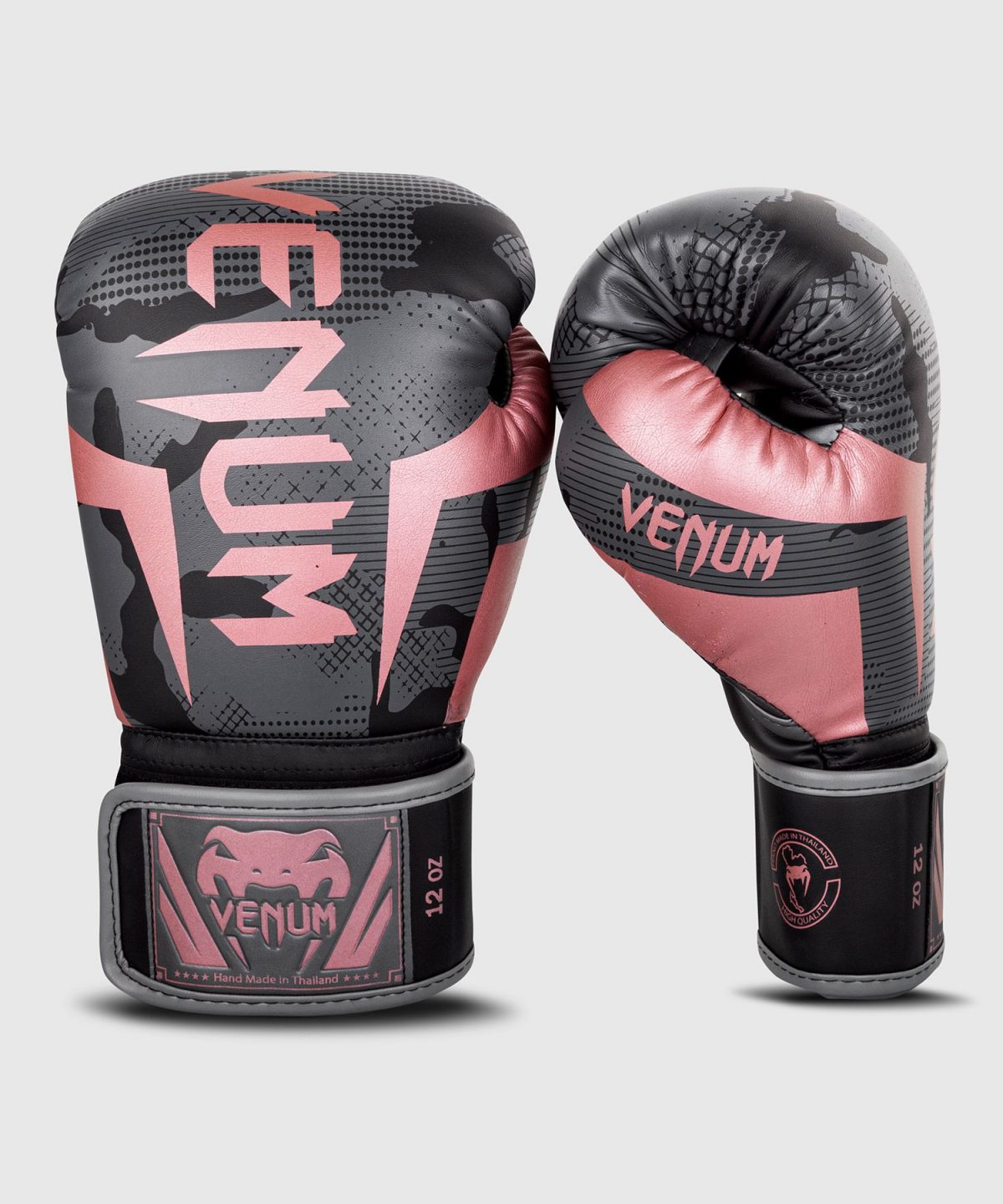 VENUM ELITE BOXING GLOVES black & pink - Image 3