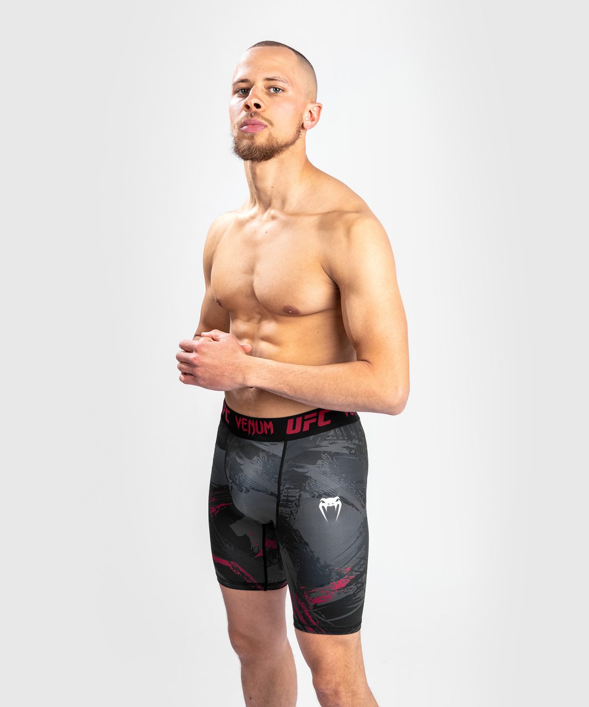 UFC VENUM AUTHENTIC FIGHT WEEK MEN’S 2.0 VALE TUDO SHORT - BLACK/RED - Image 3