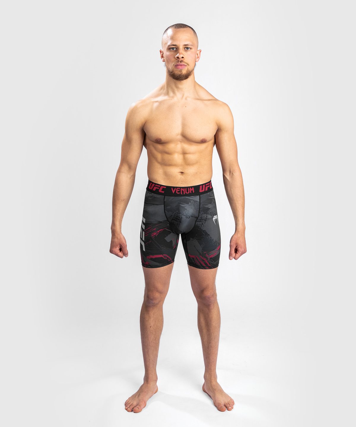 UFC VENUM AUTHENTIC FIGHT WEEK MEN’S 2.0 VALE TUDO SHORT - BLACK/RED - Image 5