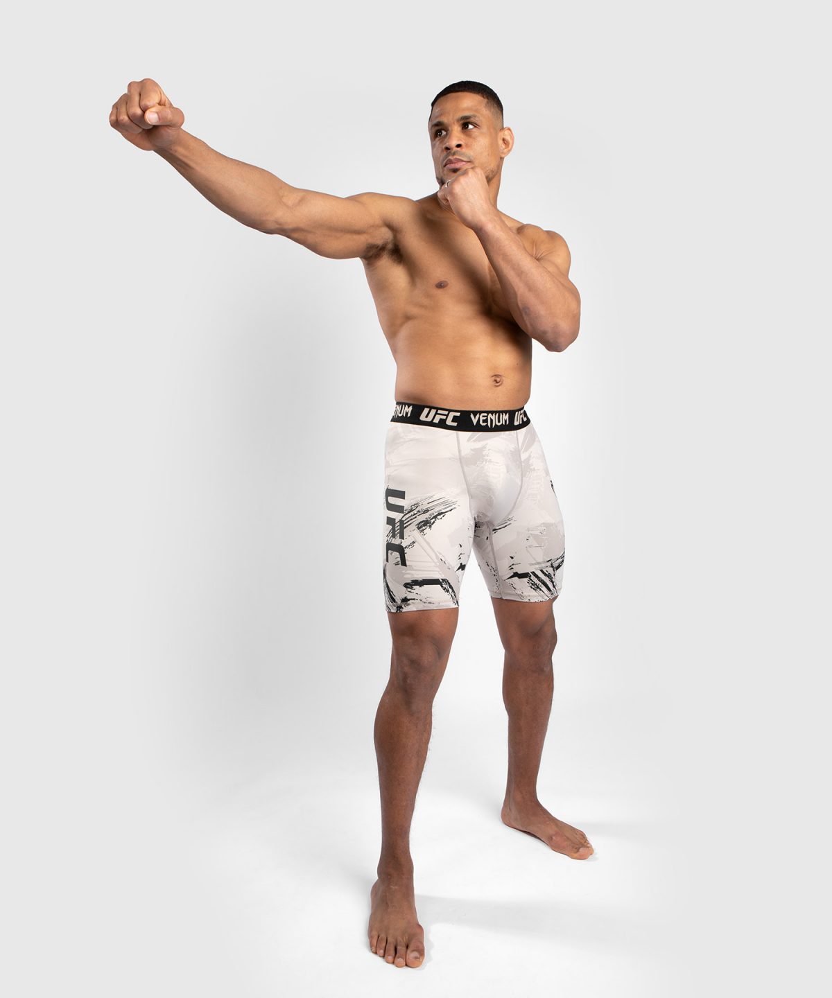 UFC VENUM AUTHENTIC FIGHT WEEK MEN’S 2.0 VALE TUDO SHORT - BLACK/SAND - Image 2