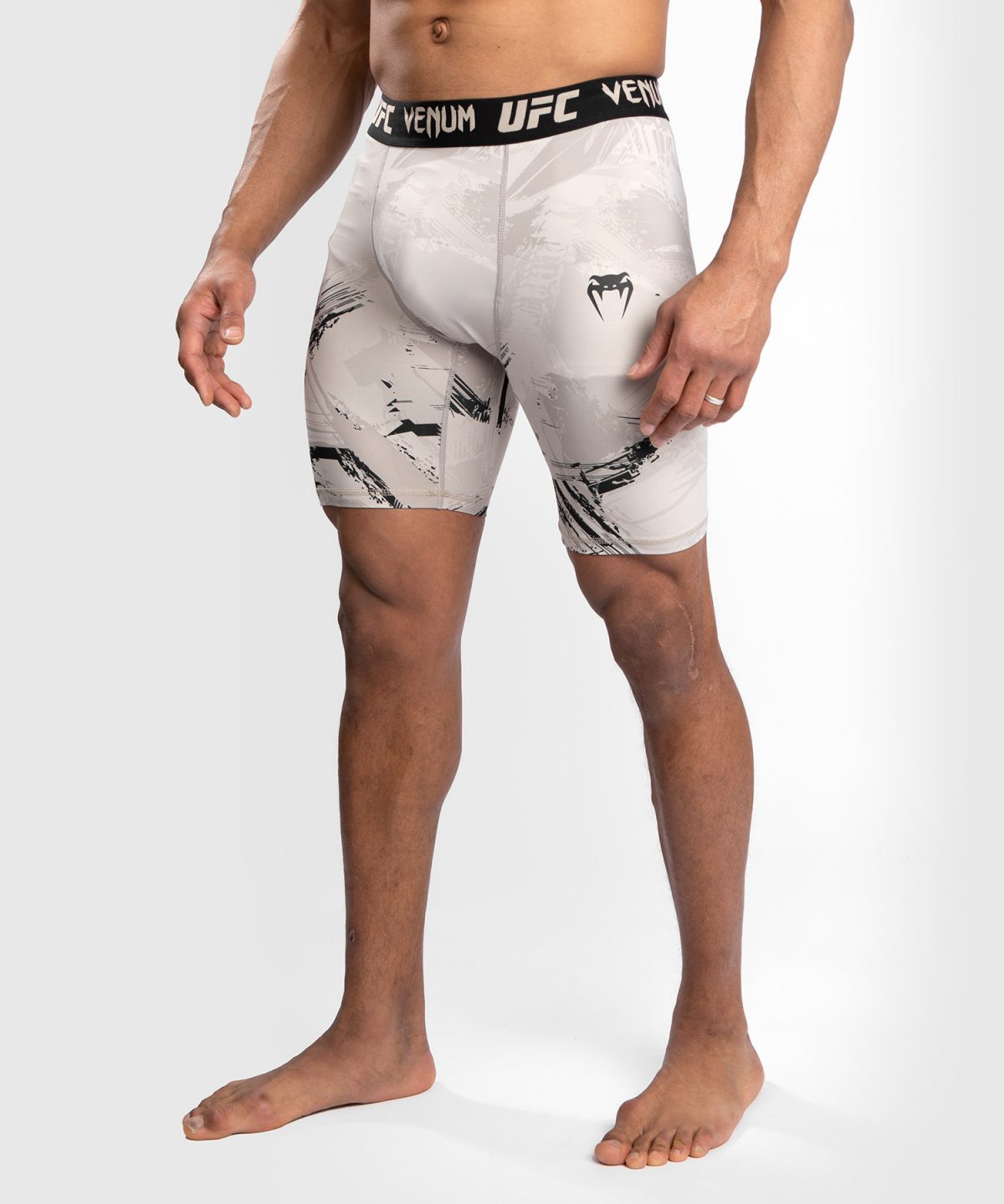 UFC VENUM AUTHENTIC FIGHT WEEK MEN’S 2.0 VALE TUDO SHORT - BLACK/SAND - Image 4