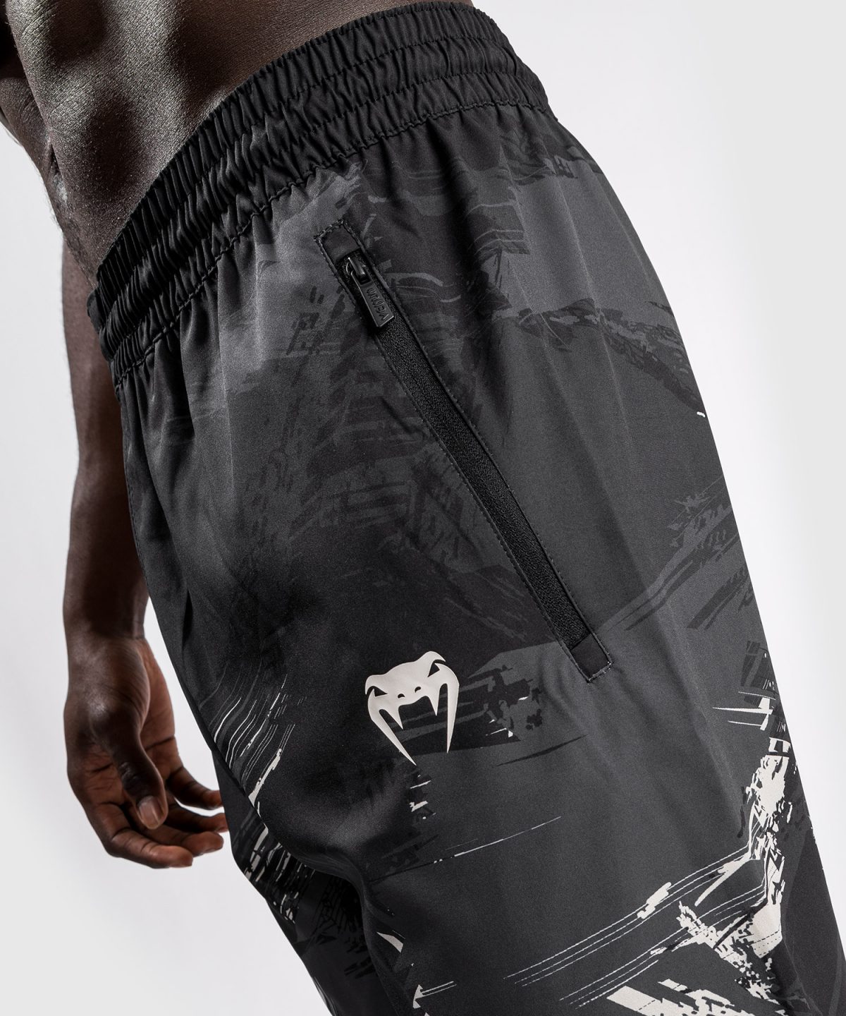 UFC VENUM AUTHENTIC FIGHT WEEK MEN’S 2.0 PERFORMANCE SHORT - BLACK/SAND - Image 7