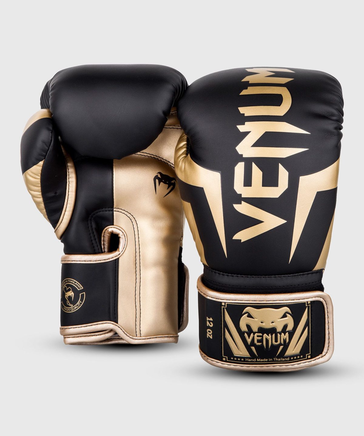 Venum Elite Evo Boxing Gloves - Black/Gold - Image 3