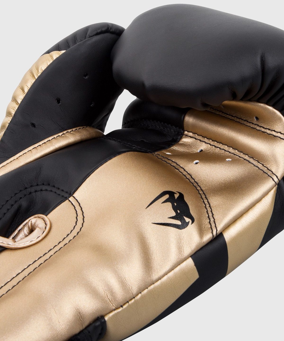 Venum Elite Evo Boxing Gloves - Black/Gold - Image 2