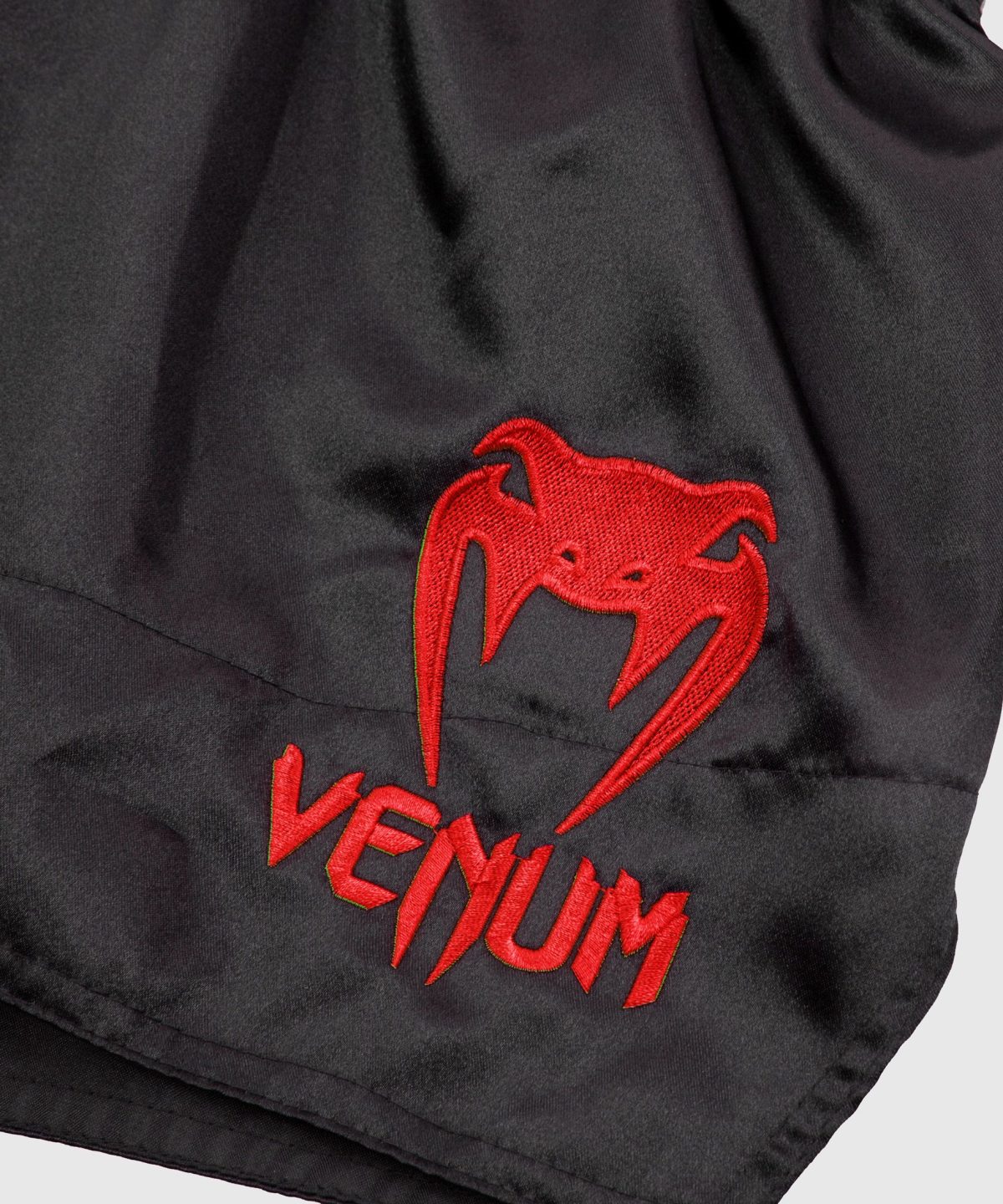 VENUM MUAY THAI SHORTS CLASSIC - BLACK/RED - Image 3