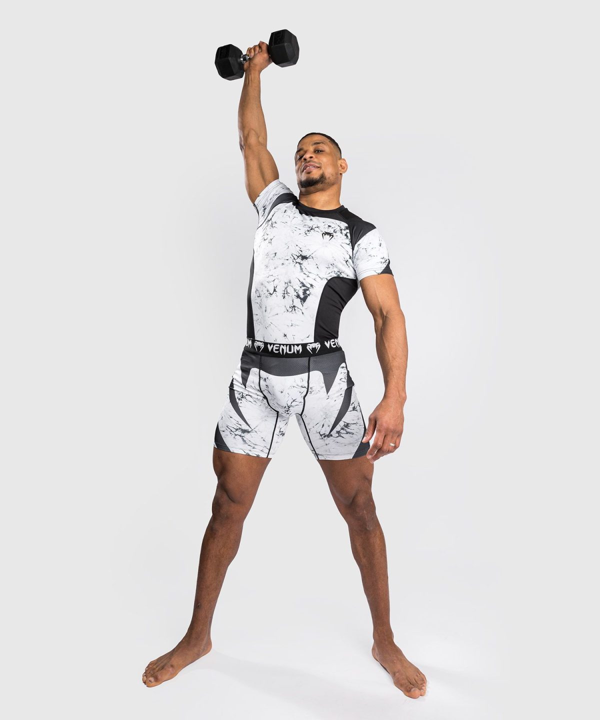VENUM G-FIT RASHGUARD - SHORT SLEEVES - MARBLE - Image 2