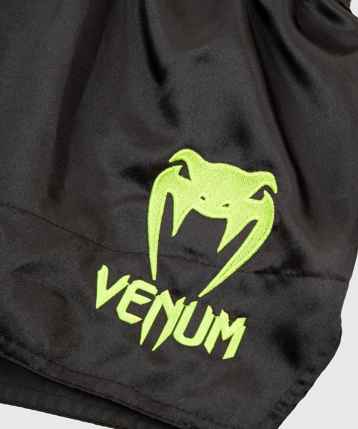 VENUM MUAY THAI SHORTS CLASSIC - BLACK/NEO YELLOW - Image 4