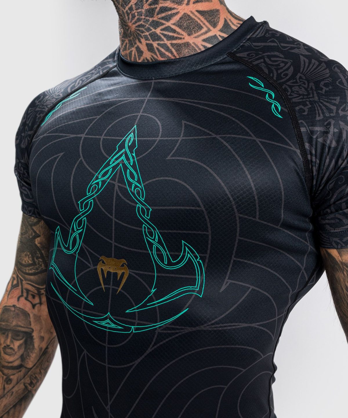 VENUM ASSASSIN'S CREED RELOADED RASHGUARD - SHORT SLEEVES - BLACK - Image 5
