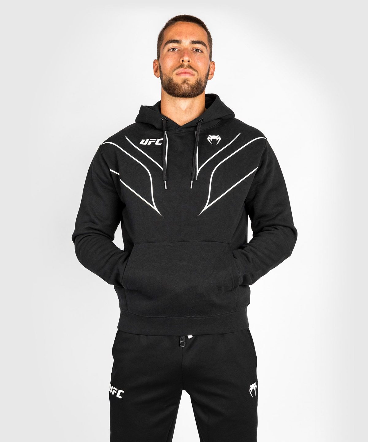 UFC VENUM FIGHT NIGHT 2.0 REPLICA MEN'S HOODIE - BLACK - Image 2