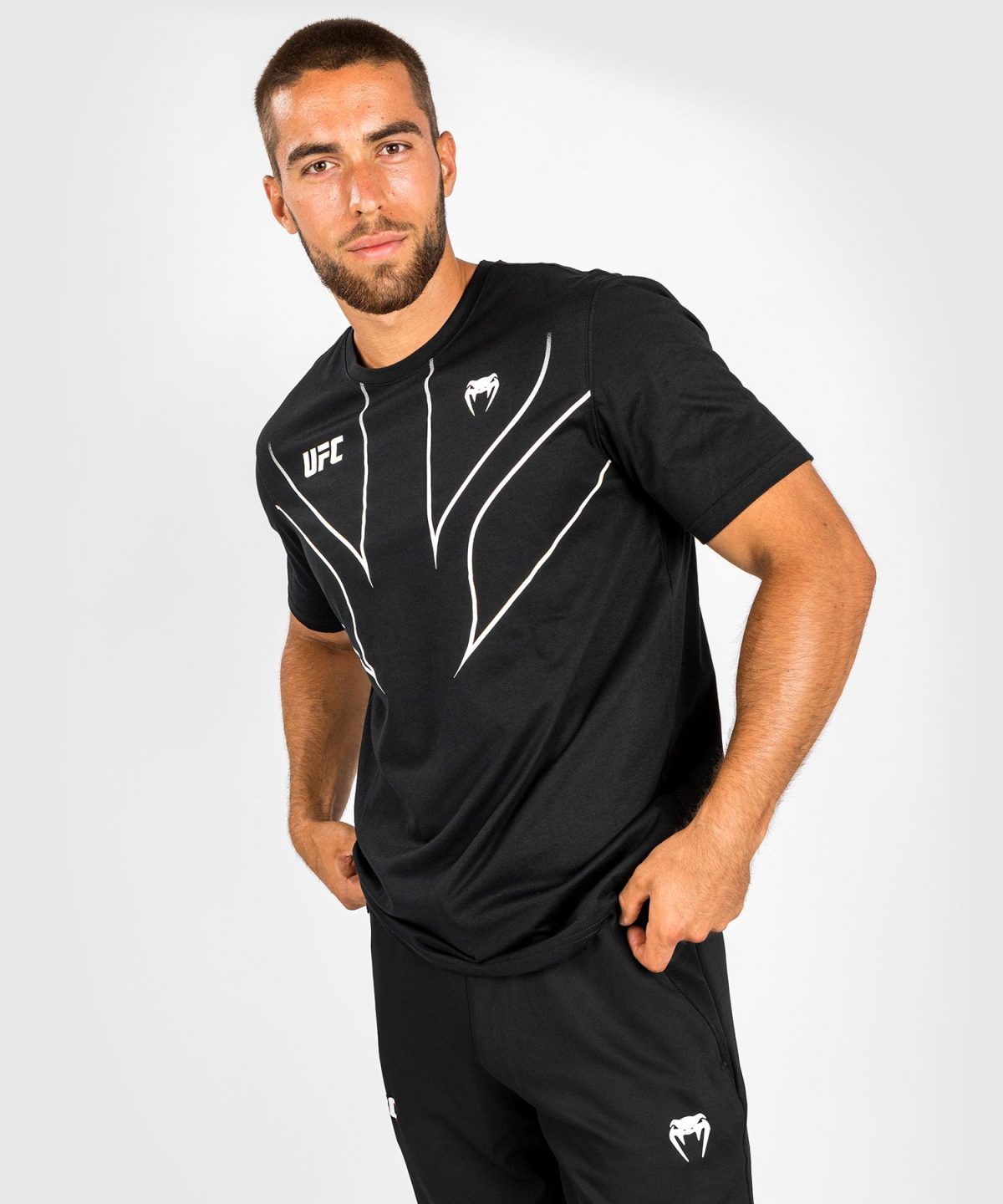 UFC VENUM FIGHT NIGHT 2.0 REPLICA MEN'S T-SHIRT - BLACK - Image 2