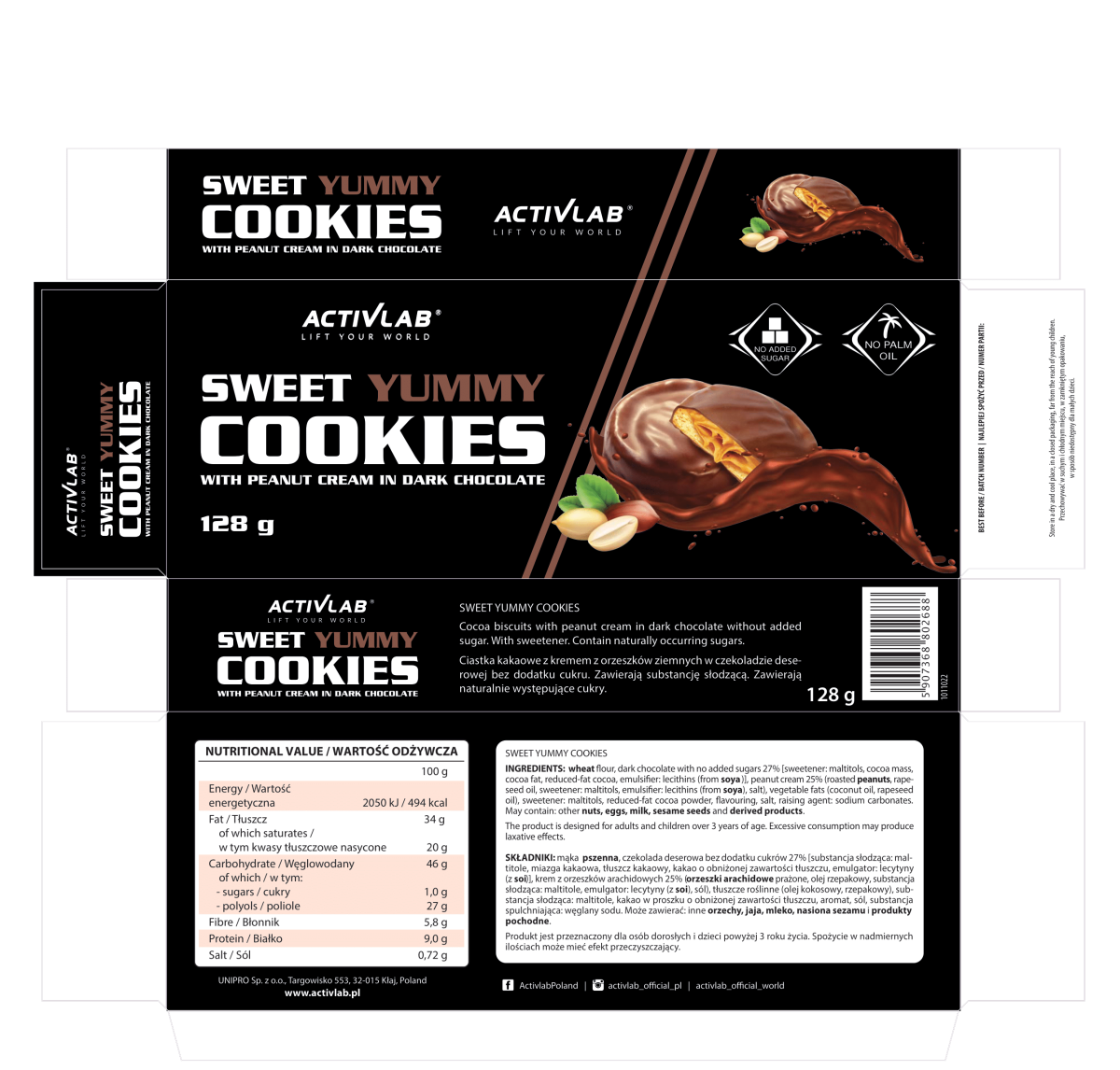 Sweet Yummy Cookies with Peanut Cream - Image 2