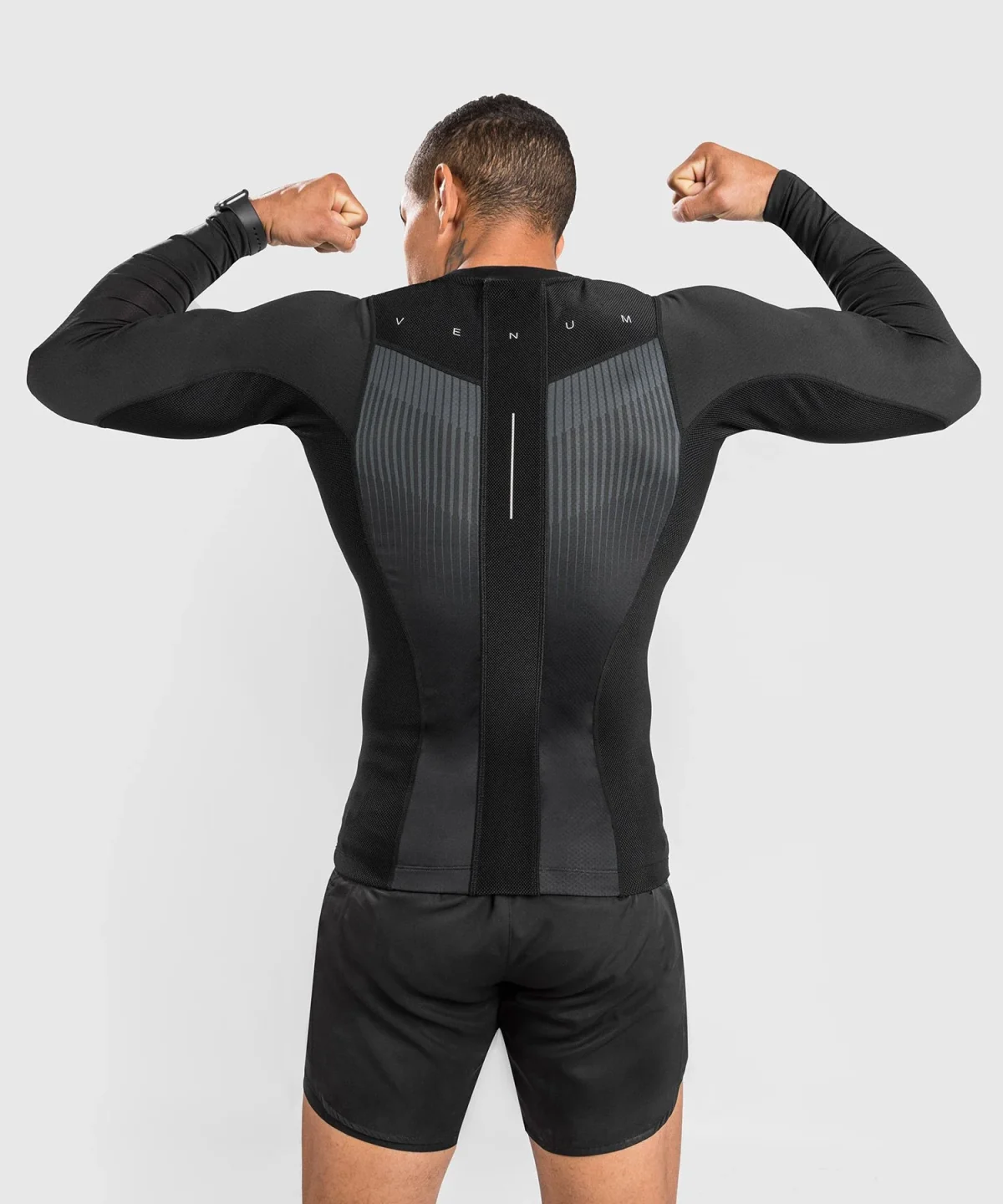 VENUM BIOMECHA RASHGUARD LONG SLEEVES - BLACK/GREY - Image 4