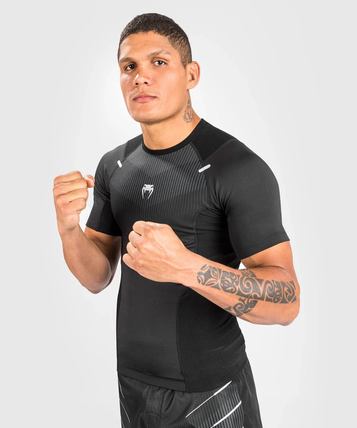 VENUM BIOMECHA RASHGUARD SHORT SLEEVES - BLACK/GREY - Image 2