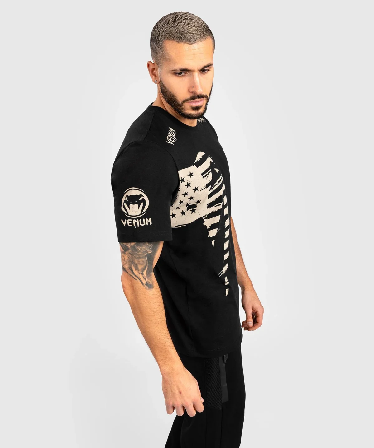 VENUM GIANT USA T-SHIRT - REGULAR FIT - BLACK - Image 3