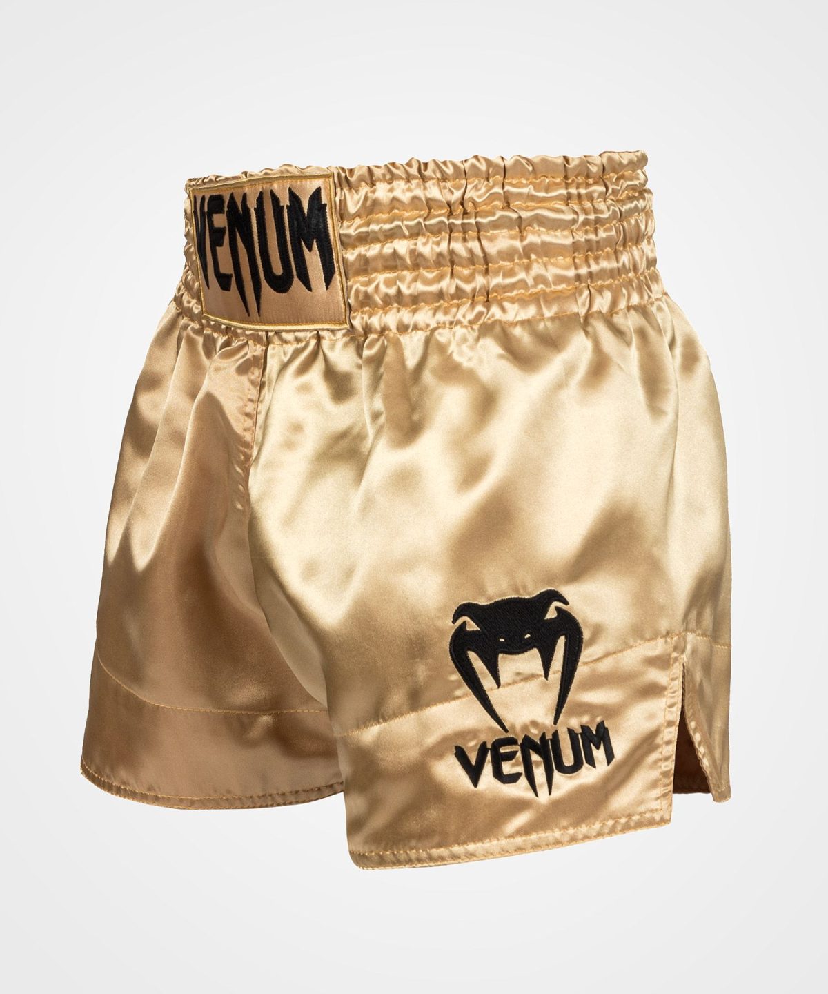 VENUM CLASSIC MUAY THAI SHORTS - GOLD/BLACK - Image 2