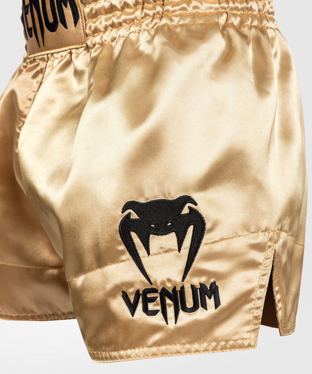 VENUM CLASSIC MUAY THAI SHORTS - GOLD/BLACK - Image 5