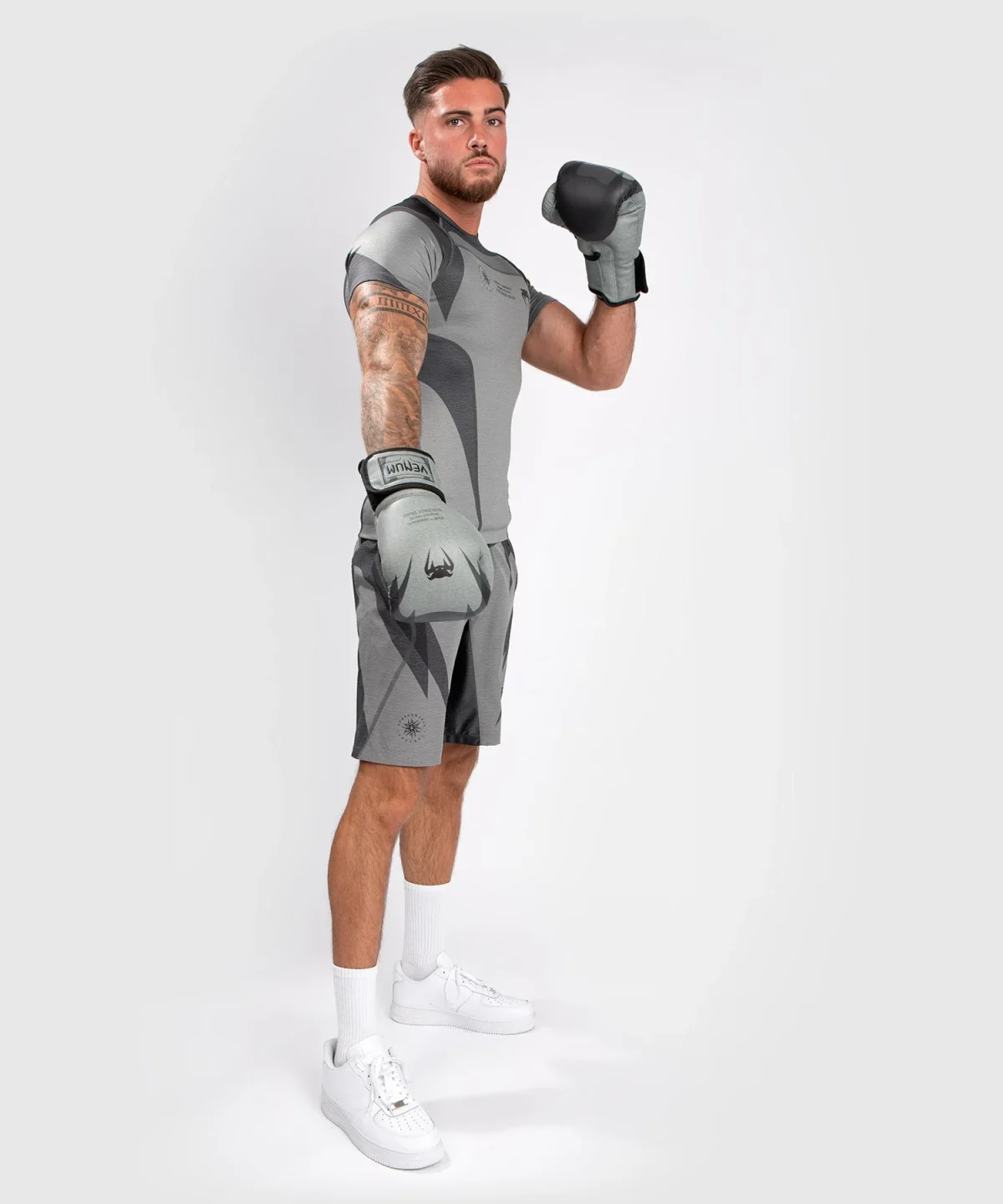Venum Stone Rashguard - Short Sleeves - Mineral Green - Image 2