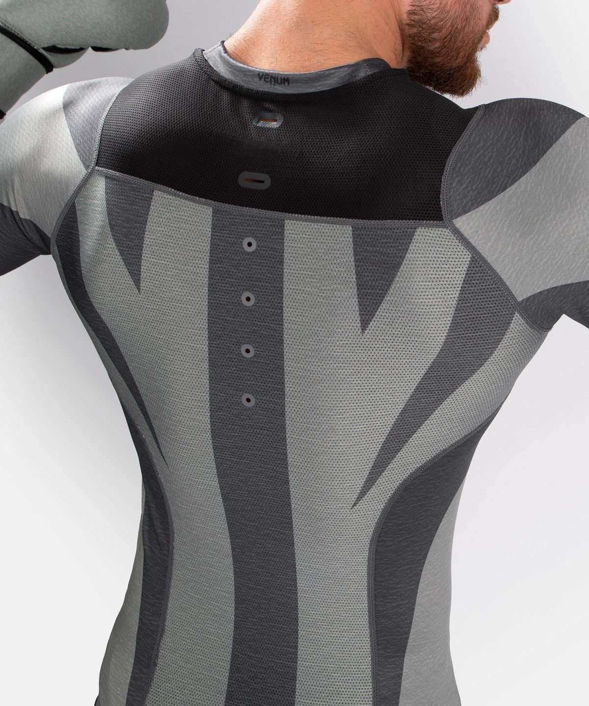 Venum Stone Rashguard - Short Sleeves - Mineral Green - Image 6