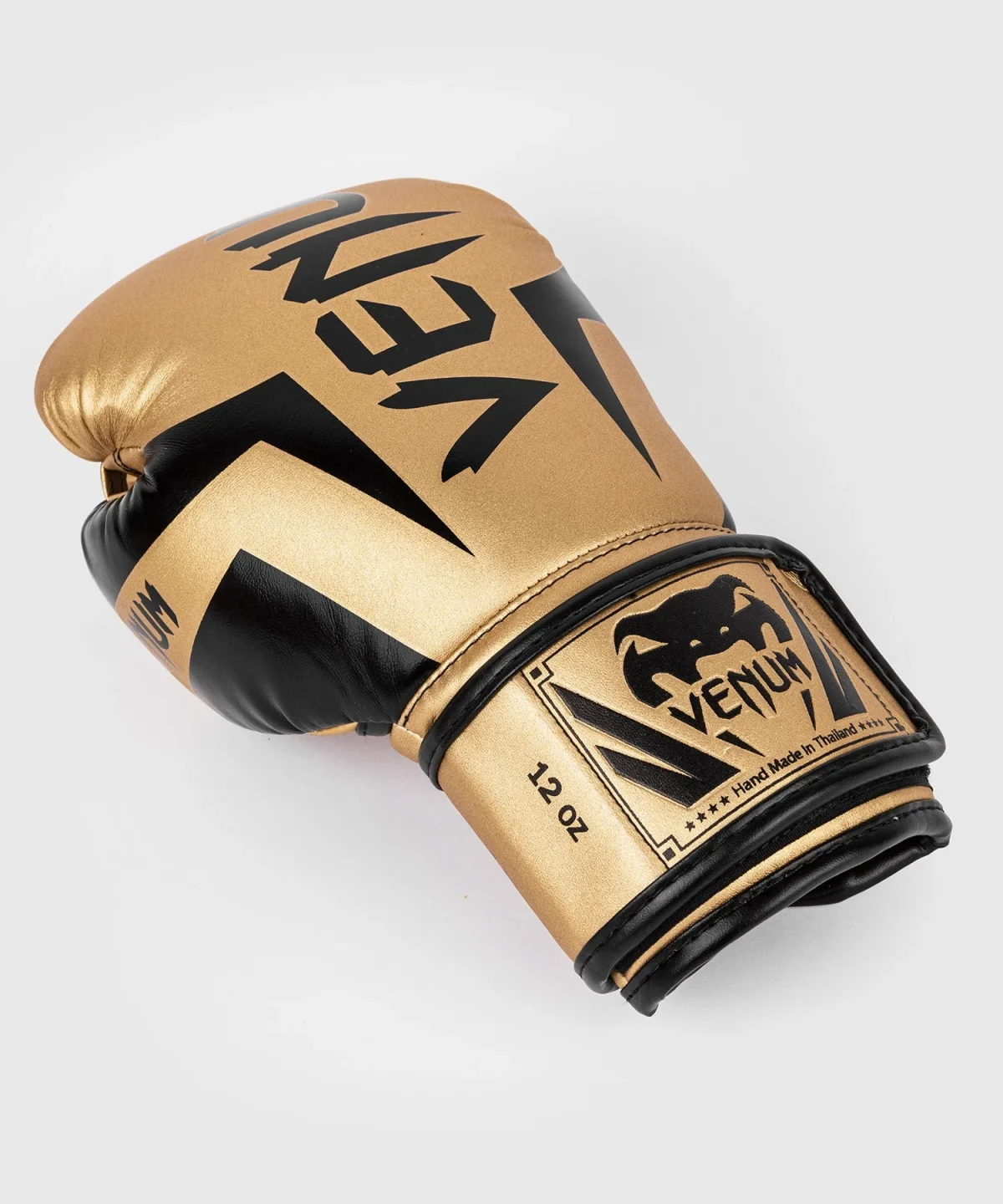Venum Elite Boxing Gloves - Gold/Black - Image 4