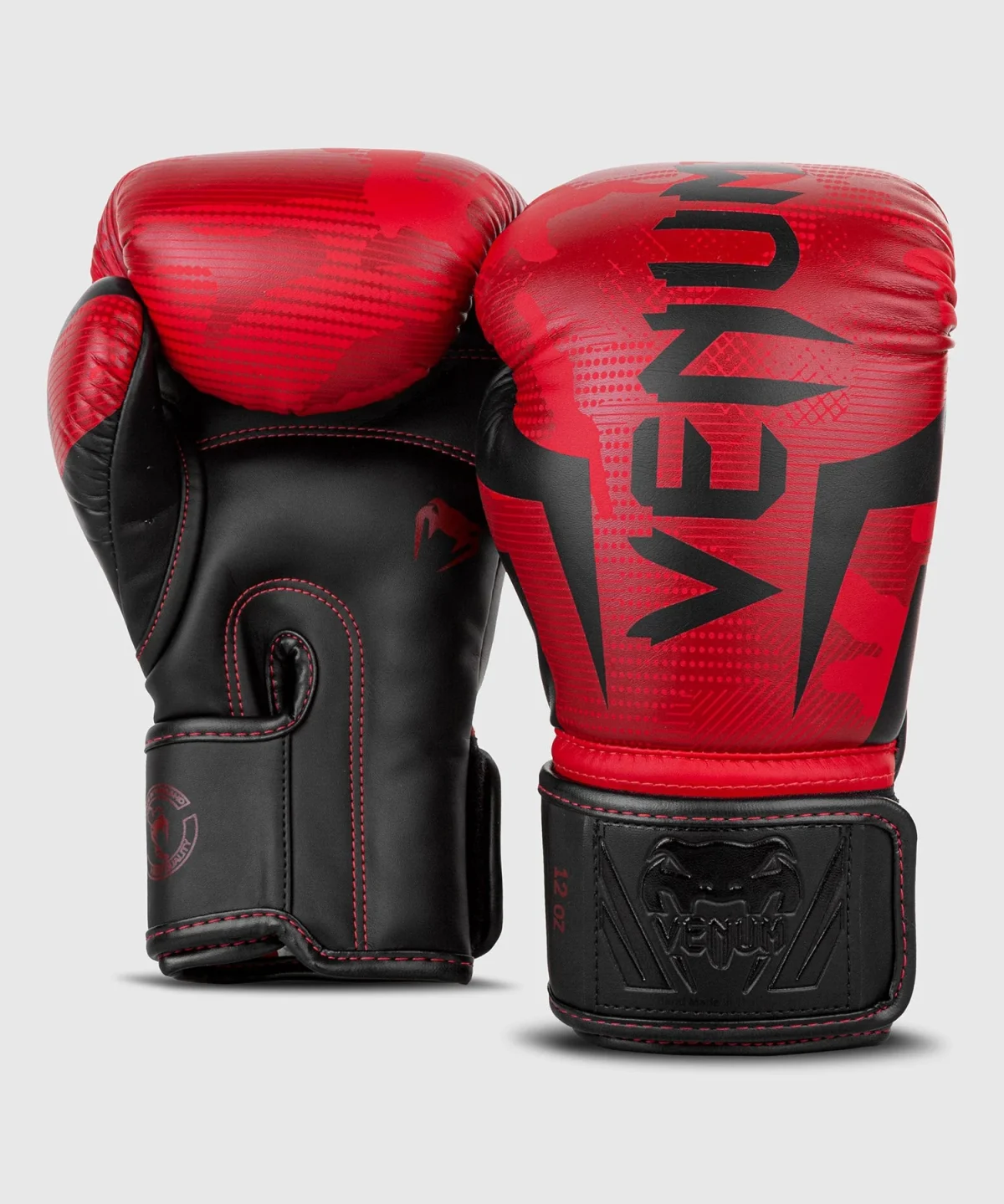Venum Elite Boxing Gloves - Red Camo - Image 3