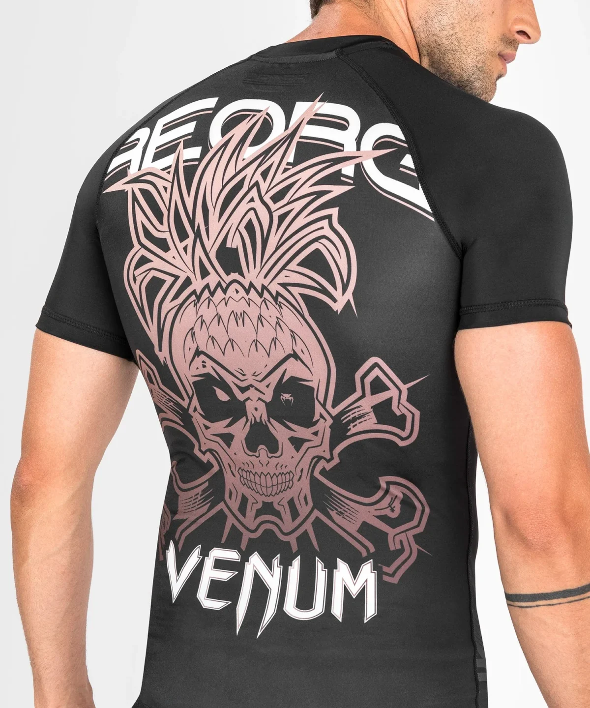Venum Reorg Rashguard - Short Sleeves - Black - Image 4