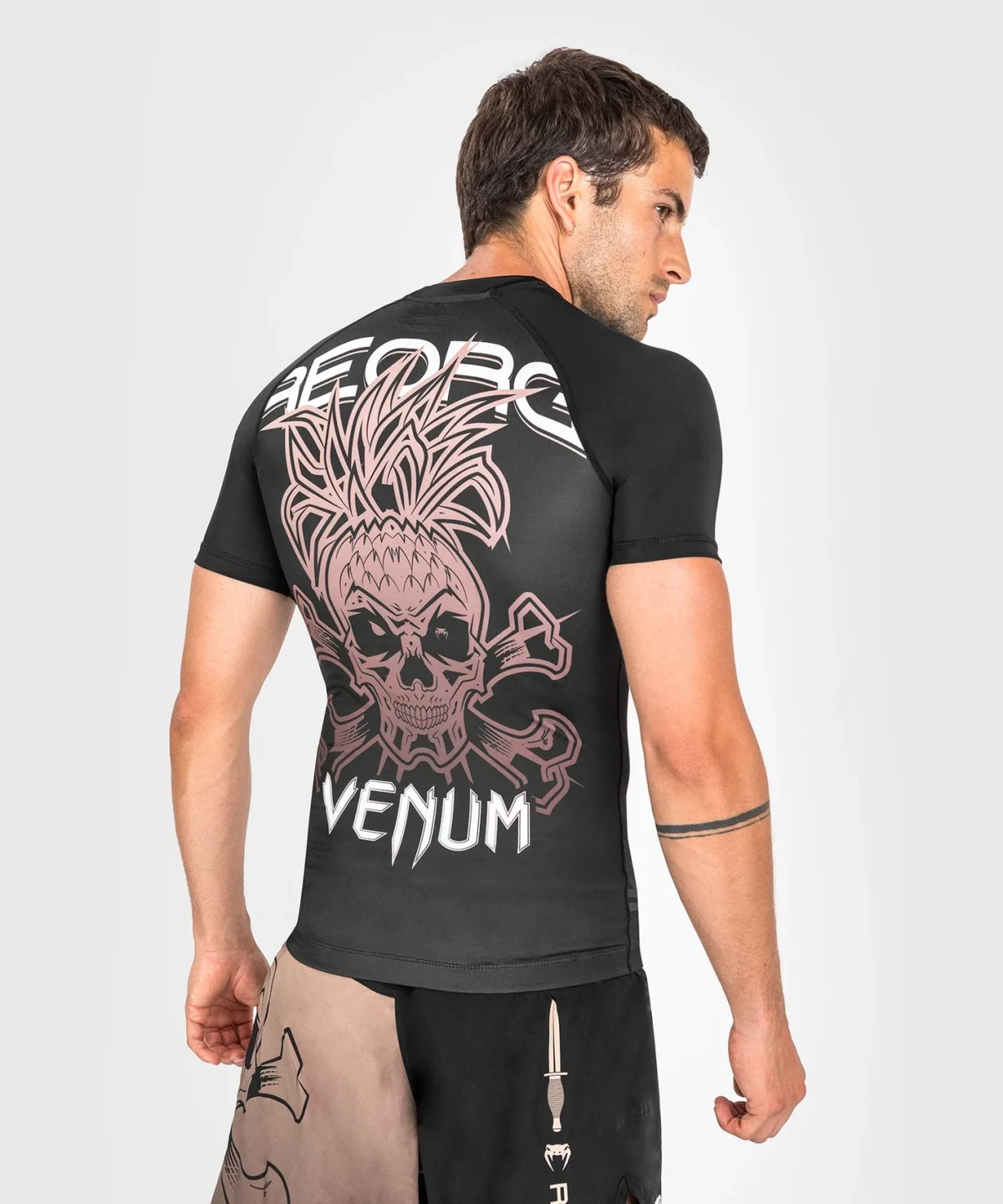 Venum Reorg Rashguard - Short Sleeves - Black - Image 5
