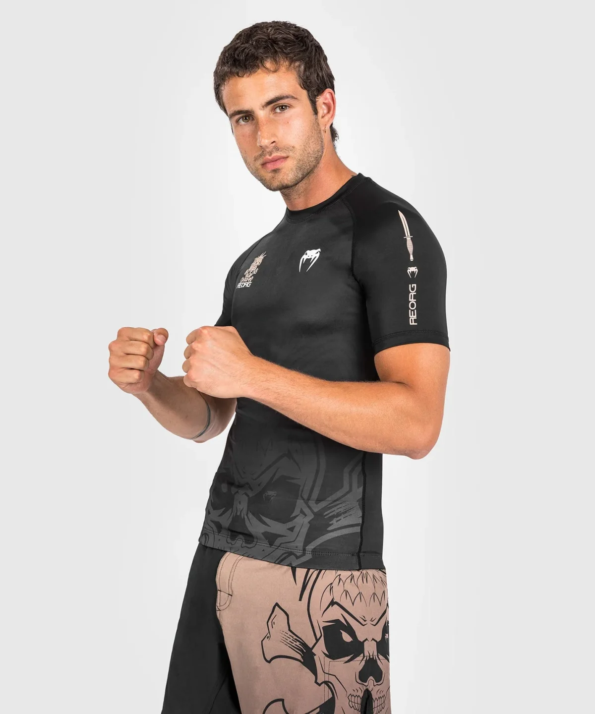Venum Reorg Rashguard - Short Sleeves - Black - Image 6