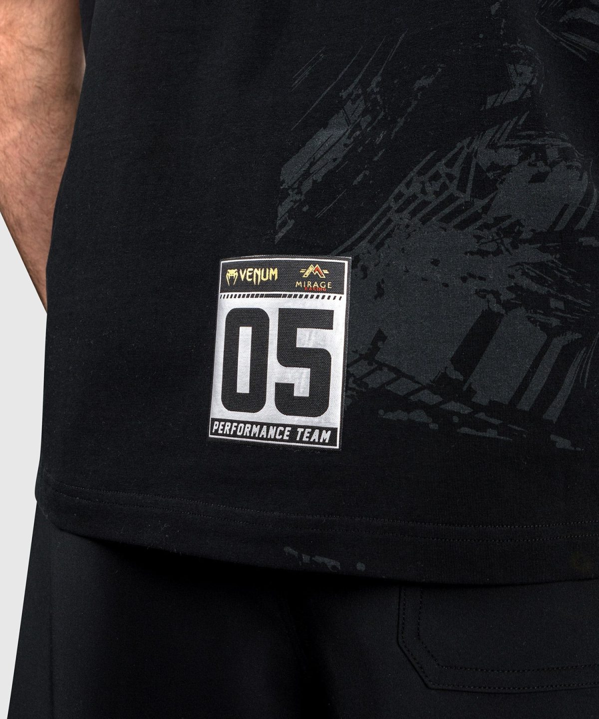 Venum x Mirage T-Shirt - Black/Gold - Image 4