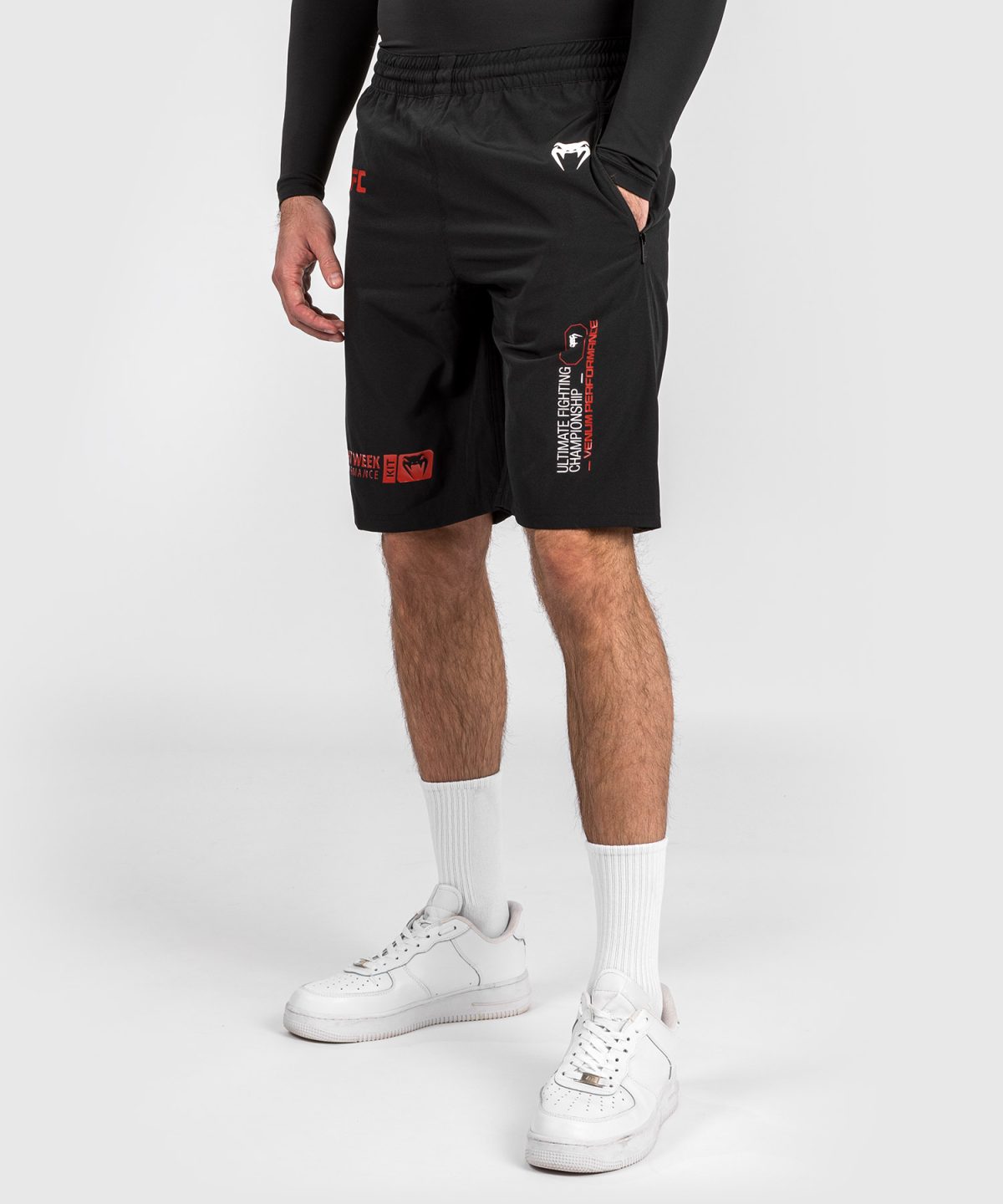 UFC Adrenaline by Venum Fight Week Men’s Performance Shorts - Black - Image 3