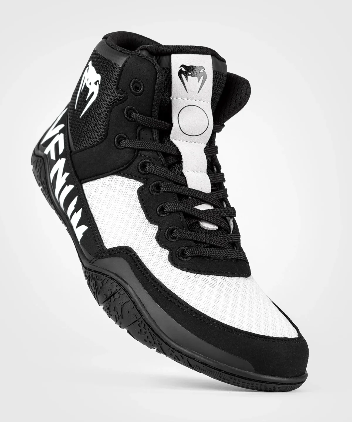 Venum Elite Wrestling Shoes - Black/White - Image 5
