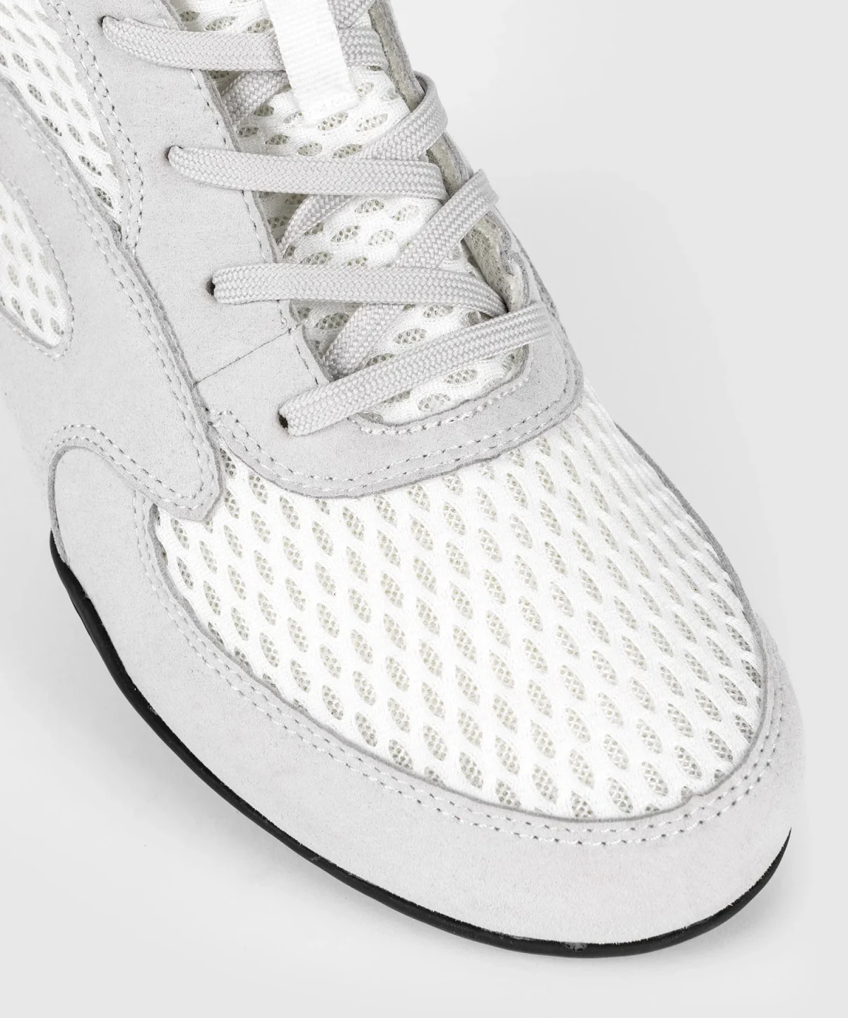 Venum Contender Boxing Shoes - White/Grey - Image 2