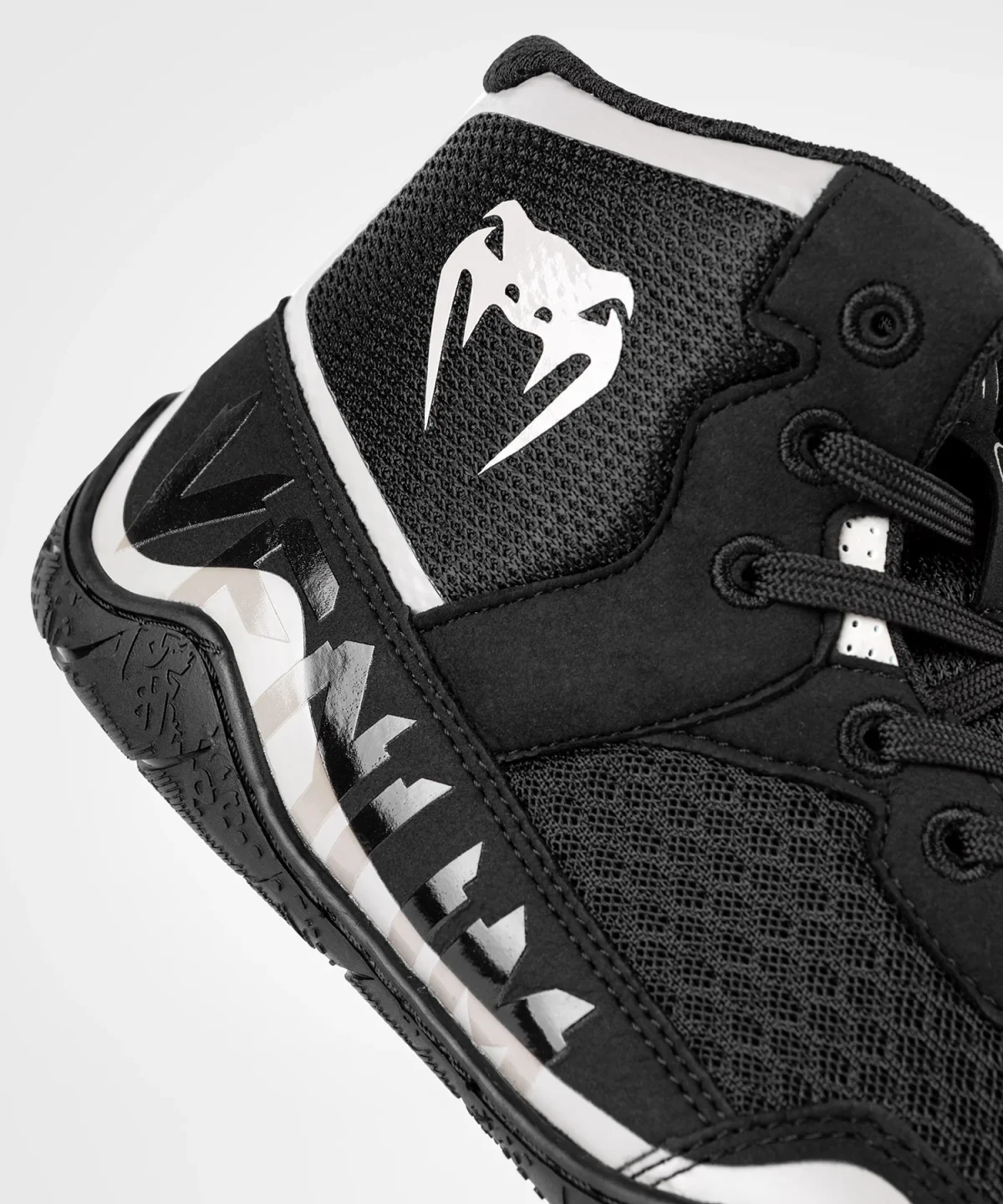 Venum Elite Wrestling Shoes - Black/Sand - Image 7