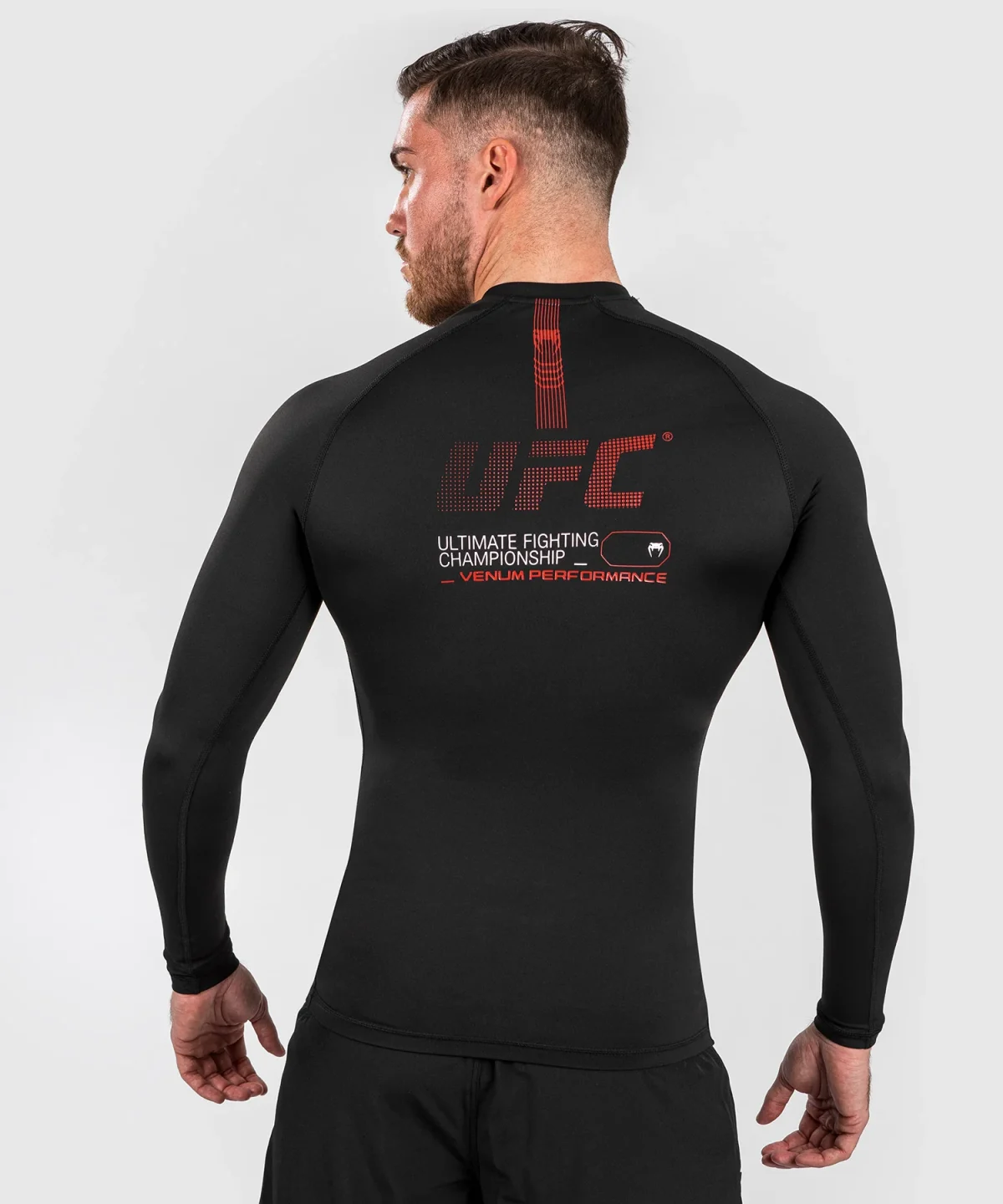 UFC Adrenaline by Venum Fight Week Men’s Performance Long-sleeve Rashguard - Black - Image 2