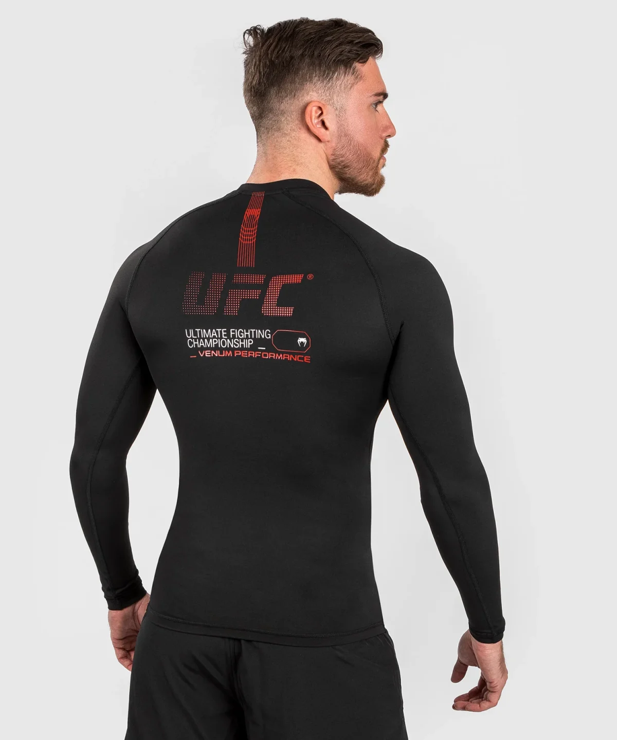 UFC Adrenaline by Venum Fight Week Men’s Performance Long-sleeve Rashguard - Black - Image 5