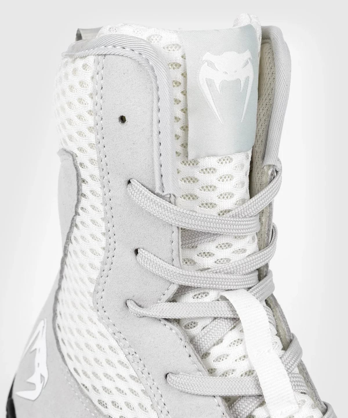 Venum Contender Boxing Shoes - White/Grey - Image 3